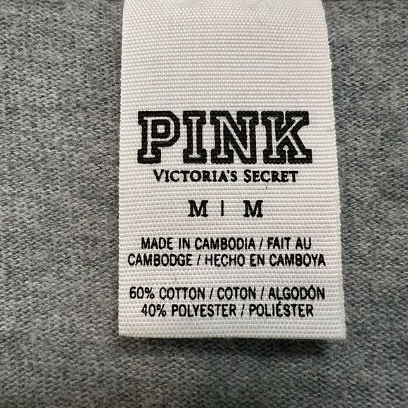 Victoria’s Secret PINK size M gray and seafoam zip up jacket - Picture 2 of 6